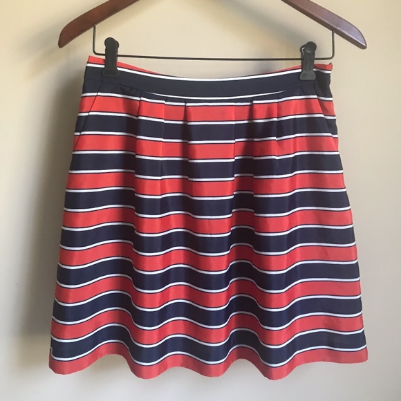 🧡💙 Preppy Striped Skirt - Picture 2 of 7